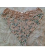 Victoria&#39;s Secret Gold Crown High Cut Floral Panties Flutter Lace Waist ... - $118.80