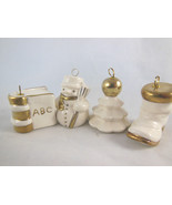 Goebel Porcelain White With Gold Set Of 4 West Germany Boot tree book sn... - £15.78 GBP