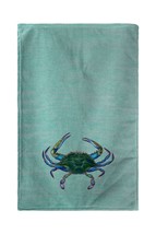 Betsy Drake Male Blue Crab on Teal Beach Towel - £55.38 GBP