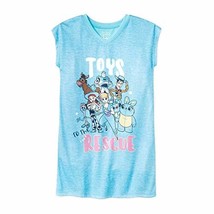 Toy Story Girl&#39;s Toys to The Rescue Blue Character Dorm Nightgown - $12.74