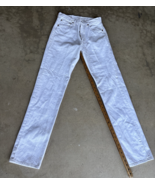 Vintage 90’s Levi’s 501 White Denim Pants Jeans Size 26 X 34 Women - $120.90 CAD