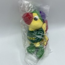 Polly-O Parrot Plush  w/ Baseball Hat  8&quot; Still sealed in original packa... - $8.15