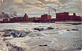 Minneapolis Mn ~ Fresatura District Da Moonlight Sopra Il Ice ~1911 Cartolina - £6.28 GBP