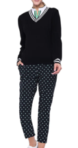 NWT BELYN KEY BLACK GREEN GOLFBALL PRINT BK CROP Pullon Golf Ankle Pants... - €43,11 EUR