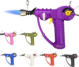 This Purple Raygun Torch Lighter Has An Adjustable Flame And A Safety Lock. - $48.92