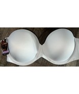 Maidenform ~ Women&#39;s Strapless Bra Underwire Convertible White ~ 38D - £16.81 GBP