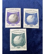 3-Exposition Textile Internationale Lille 1951 Reklamemarke Poster Stamp - £3.90 GBP