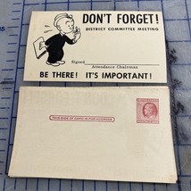 2 Cent Ben Franklin United States Vintage Post Cards District Committee ... - $17.33