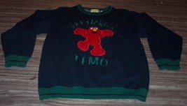 Vintage Sesame Street Tickle Me Elmo Embroidered Crew Sweatshirt Mens Medium - £43.14 GBP