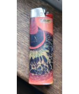 Used Empty Bic Lighter Lightening Design Not Refillable Collectible Funky Space? - £7.02 GBP