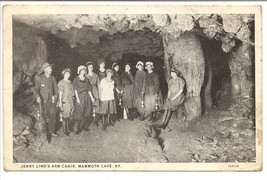 1927 Vintage Post Card, Black &amp; White Photo of Women in Mammoth Cave, Ke... - $9.75