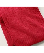 RALPH LAUREN CASHMERE CABLE THROW BLANKET  60”x 60” RED NWT $595 - £234.44 GBP