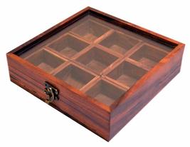 SPECTRAHUT Spice Box - Sheesham Wood Spice Box Container - Spice Box Holder - £33.60 GBP