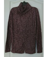 G.H. Bass Knit Diagonally Zippered Cardigan Cherry Combo Women&#39;s Sz XS-X... - $22.43
