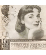 1955 Revlon Satin Set Permanent Curl Advertisement Hair Beauty Hygiene D... - $19.99