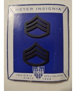 USMC PLATOON SGT METAL BLACK PRE-1960 ON MEYER CARD LARGE SIZE PAIR  :KY... - €18,82 EUR
