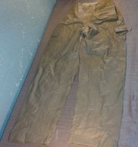 Pre-owned VIntage Rare German Military PU Coated overall Pants M 44 - $35.63