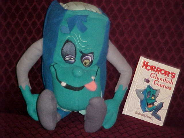 Primary image for 9" Horror BookHolder Plush Toy From The Pagemaster Adventure By Applause 1994