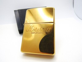 Marshall Amplification Solid Brass Zippo 2003 MIB Rare - £156.48 GBP
