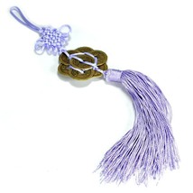 FENG SHUI 8 COIN TASSEL LILAC Hanging Cure NEW Spiritual Health Healing ... - £5.44 GBP