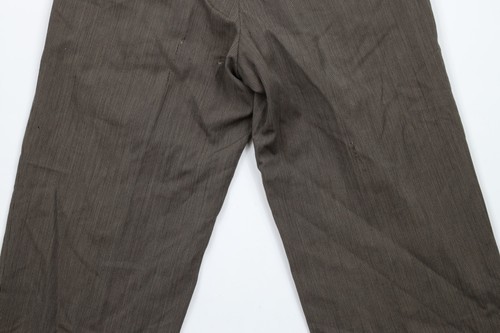 Vtg 70s Pierre Cardin Mens 29x26 Distressed Wool Striped Wide Leg Chino Pants Item image 11
