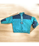 Vintage Green Bay Packers Starter Jacket Size XL 1/2 Zip Puffer Pullover... - $93.11