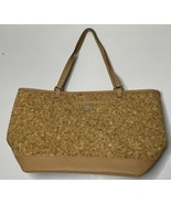 Jewell By Thirty-one Setter Tote Cork Bag Polkadot Tan Carry-all - $64.99