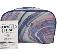 Pottery Barn Teen Jet Set Toiletry Bag - Monogramed AAP - Purple/Pink Marble - £12.39 GBP