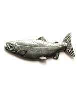 1985 GG Harris Coho Salmon Lapel Pin Fine Pewter Fish Fishing Wildlife J... - $258.20 MXN