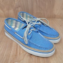 Sperry Top-Sider Womens Sneakers Size 5.5 M Boat Shoes Blue Canvas - £24.96 GBP