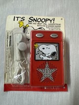 It&#39;s Snoopy &amp; Woodstock Red Macy&#39;s Exclusive 2006 Fm Scanner Radio New Open Box - £7.80 GBP