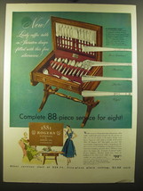 1950 Oneida 1881 Rogers Silverplate Advertisement - Brookwood, Plantation - £14.44 GBP