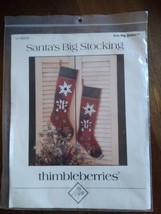 Thimbleberries Sewing Craft Applique Pattern LJ 92258 Santa&#39;s Big Stocki... - $7.87