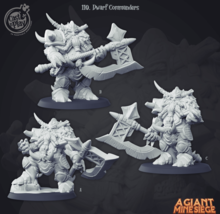 3D Printed Cast n Play Dwarf Commanders Set 28mm 32mm D&amp;D - $9.17+