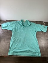 Vintage Antigua Shirt Mens Large Green Short Sleeve Polo Golf - $12.08