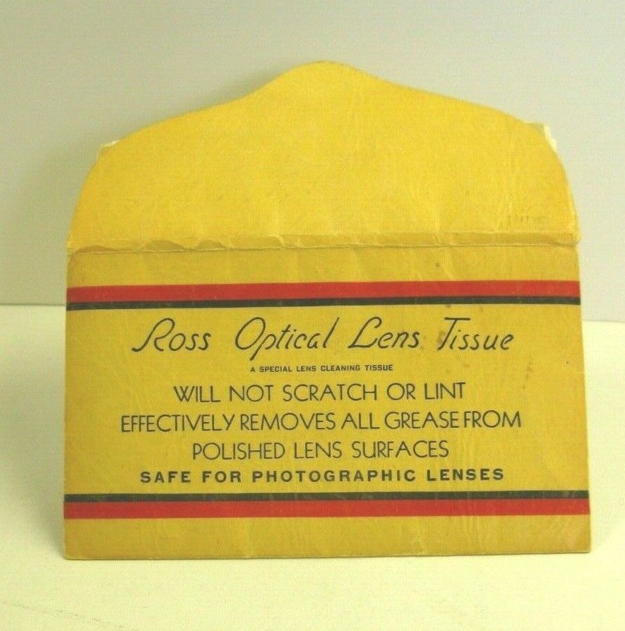 Vintage Ross Optical Lens Tissue Special Cleaning for Photographic Lense... - $2.95