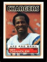 1983 TOPPS #373 WES CHANDLER EXMT CHARGERS *X37502 - $1.13