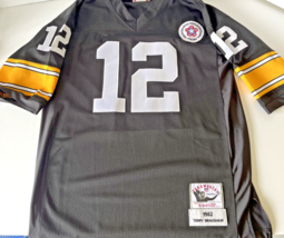 Mitchell Ness Throwback 1975 Terry Bradshaw Pittsburgh Steelers Jersey S... - £58.57 GBP