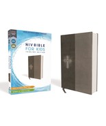NIV, Bible for Kids, Leathersoft, Gray, Red Letter, Comfort Print: Thinl... - $27.90
