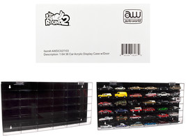 36 Car Acrylic Display Show Case for 1/64 Scale Models by Auto World - £73.99 GBP