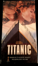 Titanic VHS 2 tape set Leonardo DiCaprio, Kate Winslet 1997, PG-13, 194 min - £3.35 GBP