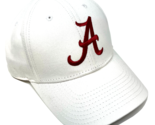 UNIVERSITY OF ALABAMA CRIMSON TIDE LOGO WHITE CURVED BILL ADJUSTABLE HAT... - £17.48 GBP