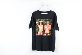 Vintage Mens Medium Faded Roxy Music British Punk Rock Band T-Shirt Black Cotton - £155.30 GBP