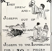 1901 Bible Passage Genesis 37:28 Victorian Word Symbol Puzzle Religious ... - $19.99