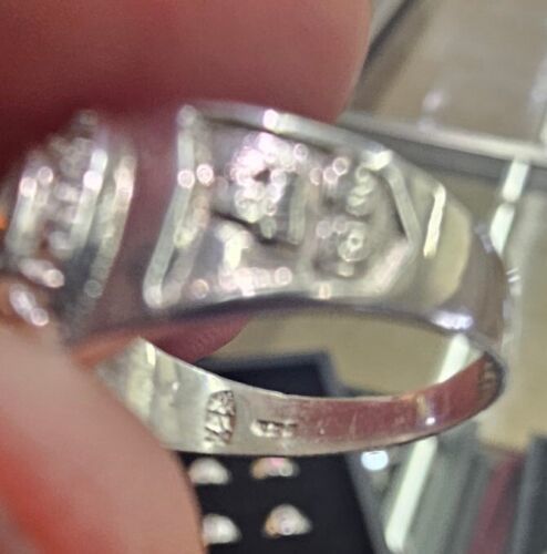 Silver White Gem Kinder Graduation Ring Cz Size 5 Anillo Graduacion Primaria Item image 6