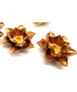 Ceramic Lotus Flower Candle Tea Light Votive Holders (set of 2) - €16,45 EUR