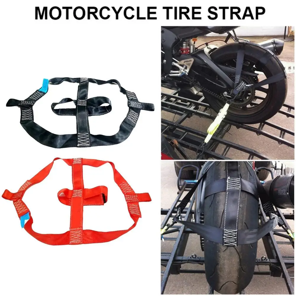 Motorcycle Electric Vehicle Binding Strap Trailer Vehicle Bike Tire Straps Bun - £19.95 GBP