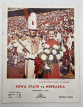 Iowa State Vs Nebraska Football Program November 4 1967 Vintage Cornhuskers 1020 - £15.23 GBP