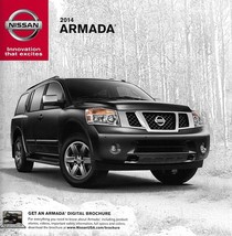 2014 Nissan ARMADA sales brochure catalog sheet US 14 SV SL Platinum - £4.71 GBP