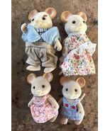 Calico Critters Sylvanian Families Milky Mouse Family Of 4 - $59.25